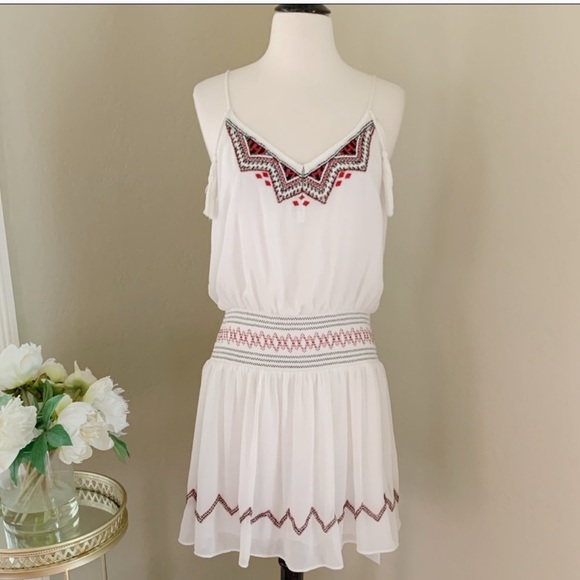 Free People Dresses & Skirts - Free People White Mini Lined Summer Dress